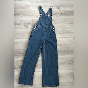 Classic Dark Wash Denim Overalls
